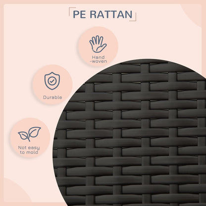 PawHut Wicker Dog House Outdoor with Canopy, Rattan Dog Bed with Water-Resistant Cushion, Raised