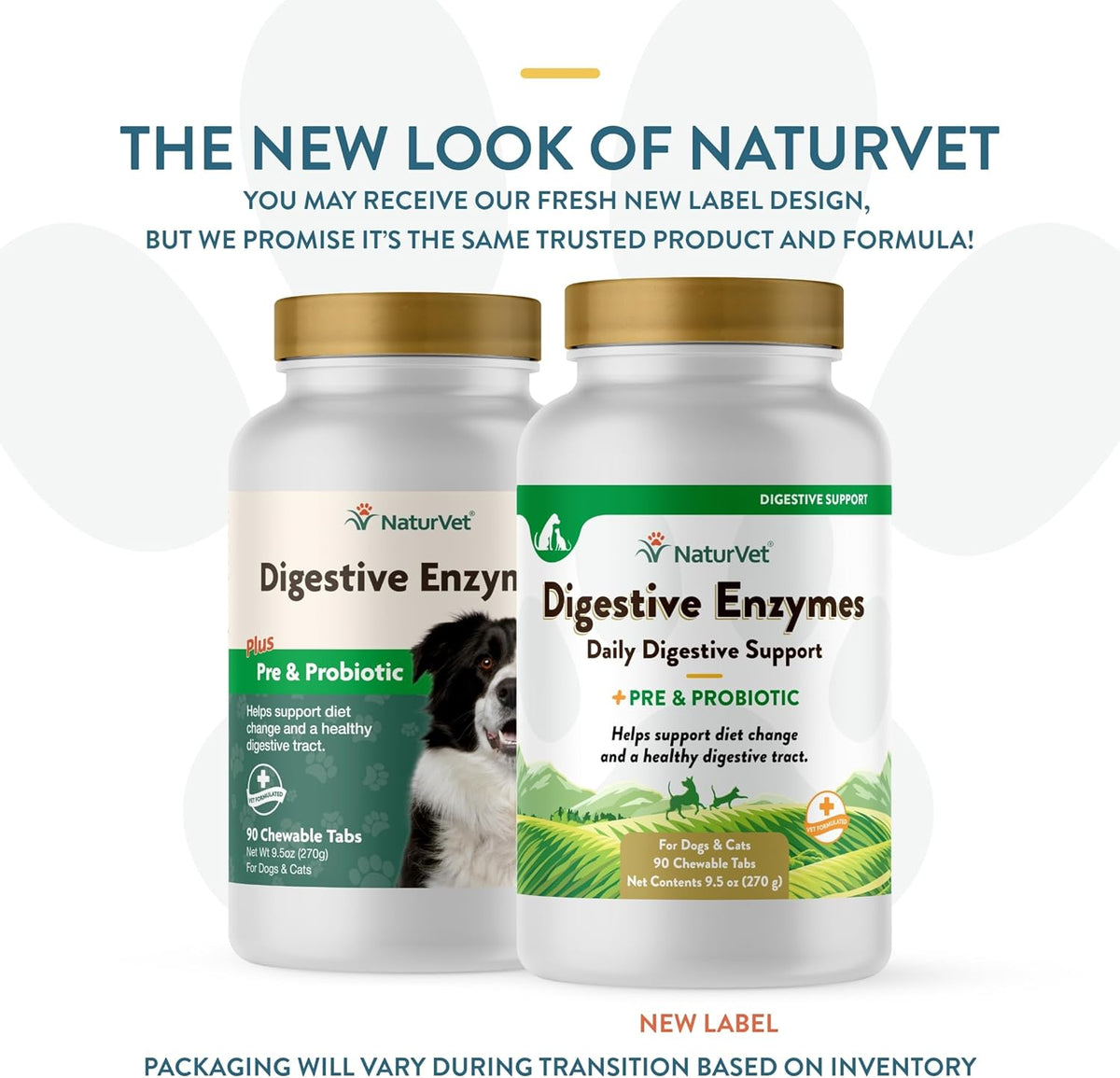 NaturVet Digestive Enzymes Plus Probiotics Supplement for Dogs, Soft Chews, Made in The USA with