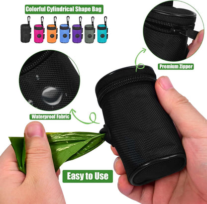 Dog Poop Bag Holder for Leash Attachment - Waste Bag Dispenser for Leash - Fits Any Dog Leash