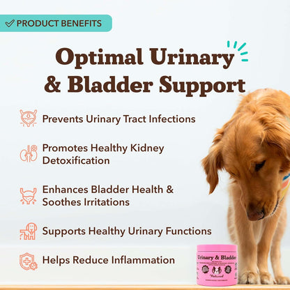 Natural Dog Company Cranberry Supplement for Dogs - Urinary & Bladder Support - D-Mannose for Dog
