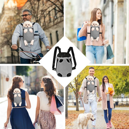 FEimaX Dog Carrier Backpack Pet Legs Out Front Cat Travel Bag, Adjustable Puppy Backpacks Carriers