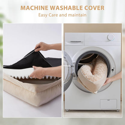 BFPETHOME Orthopedic Dog Beds for Large Dogs-Waterproof Sofa Dog Bed with Removable Washable Cover