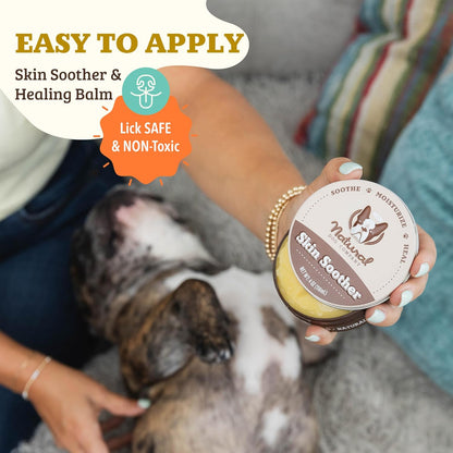 Natural Dog Company Skin Soother Balm, Protects from Hot Spots, Itching & Irritation Relief