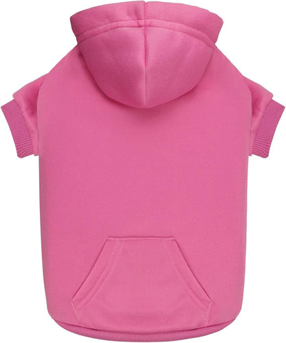 Dog Sweaters for Medium Dogs Dog Hoodie Dog Sweater Solid Soft Brushed Fleece Dog Clothes Dog