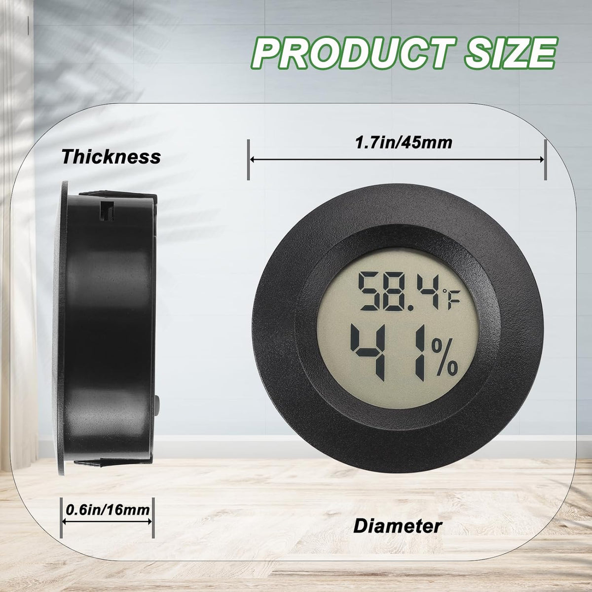 Mini Hygrometer Digital Thermometer Humidity Meter Hygrometer Thermometers Indoor/Outdoor Humidity
