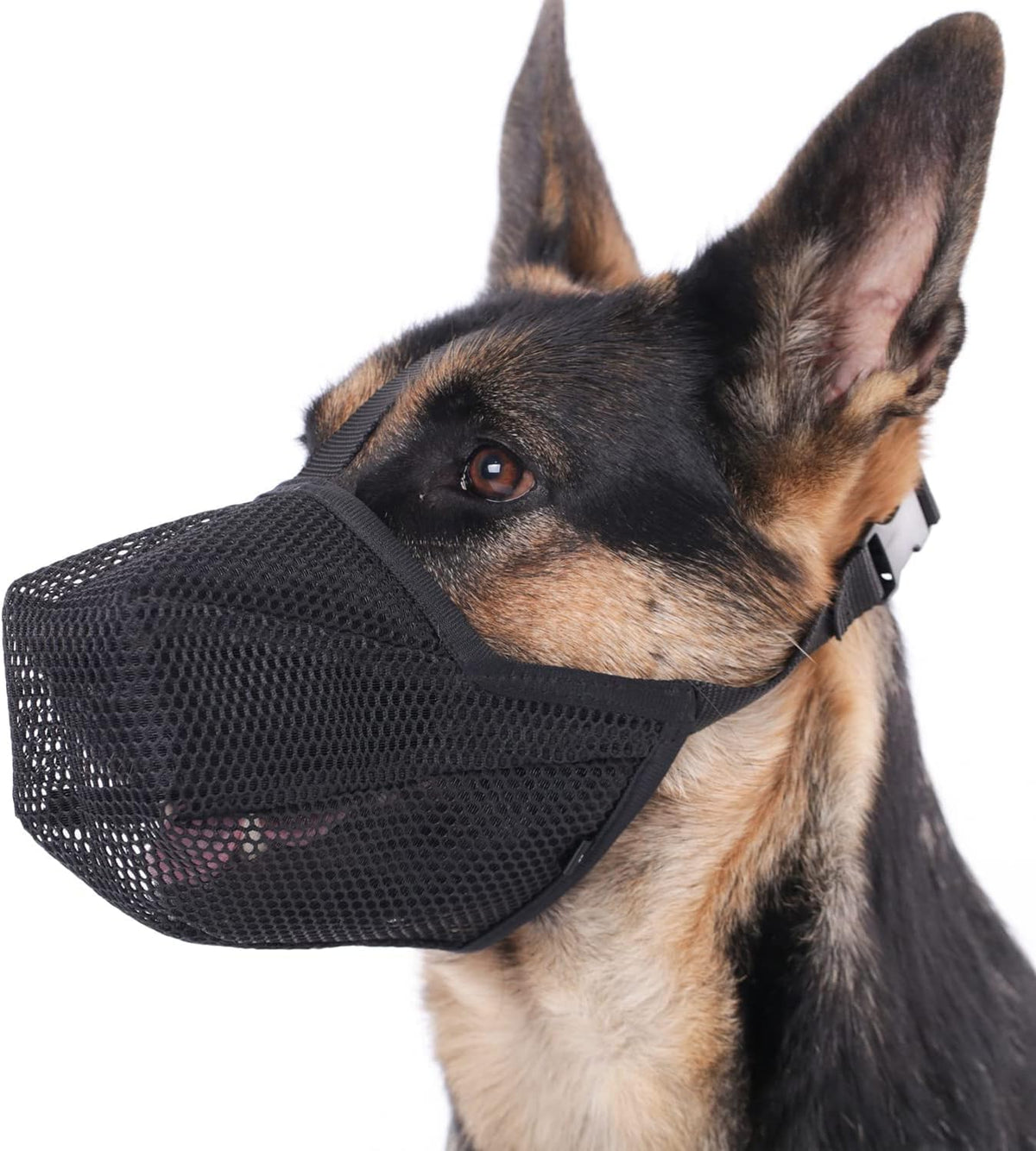 Mayerzon Dog Muzzle, Patented Soft Mesh Muzzle for Small Medium Large Dogs for Scavenging Biting