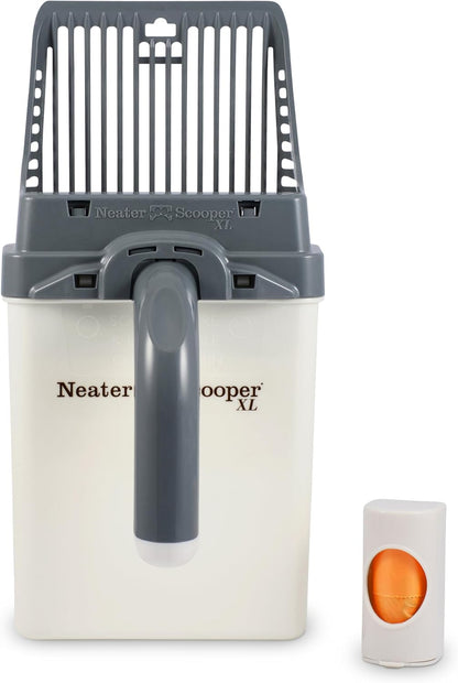 Neater Pet Brands Neater Scooper XL Cat Litter Scoop, 15 Refill Bags – Extra-Large Capacity