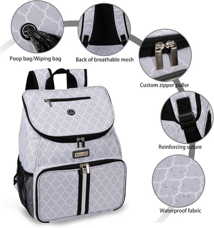 BAGLHER丨Dog Travel Bag, Airline Approved Pet Supplies Backpack, Dog Travel Backpack with 2 Silicone