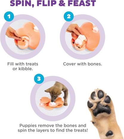 Outward Hound Nina Ottosson Puppy Tornado Dog Puzzle Interactive Treat Puzzle Dog Enrichment Dog