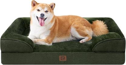 EHEYCIGA Orthopedic Dog Beds for Large Dogs, Waterproof Memory Foam Large Dog Bed with Sides
