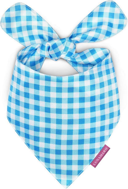 LunaMarie - Luxury Pet Birthday Bandanas -Premium & Silky Poly Fabric | 100% Handmade | Custom