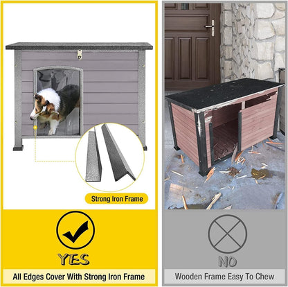 Aivituvin Dog House Outdoor Indoor Weatherproof Dog House for Small & Medium & Large Dogs with
