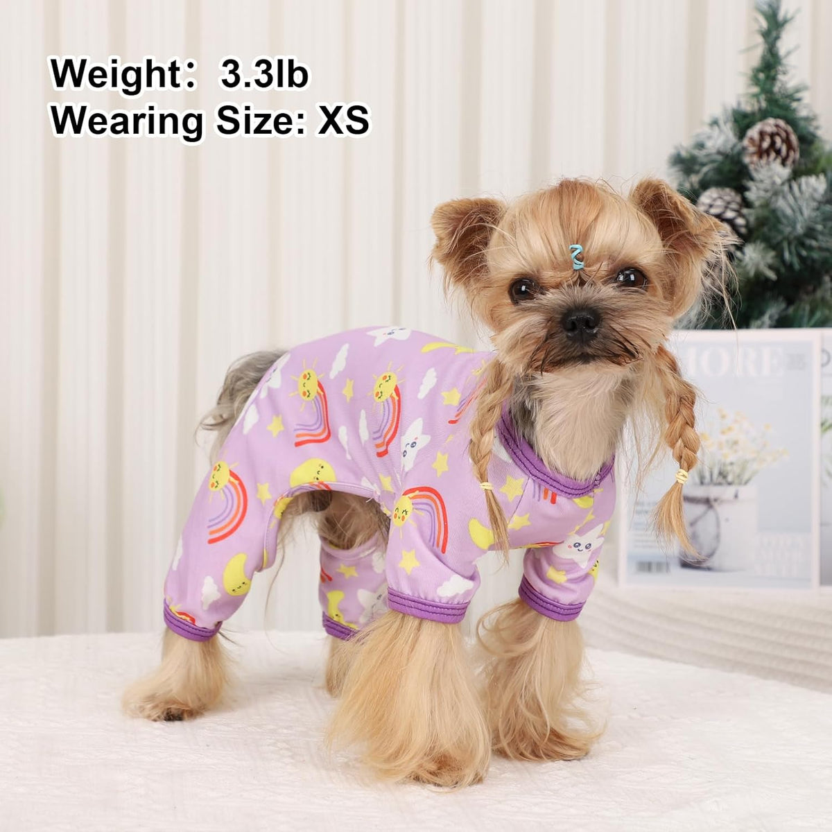 Dog Pajamas Pjs Spring Summer Dog Clothes for Small Dogs Girl - Boy - Small Size Dogs, Soft