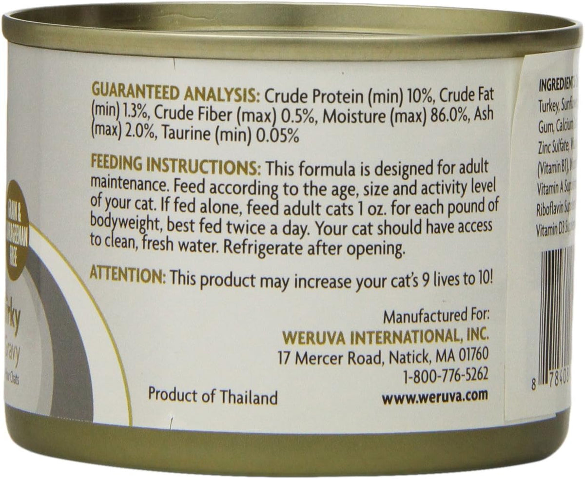 Weruva's TruLuxe Cat Food, Quick 'N Quirky with Chicken & Turkey in Gravy, 6oz Can (Pack of 24)