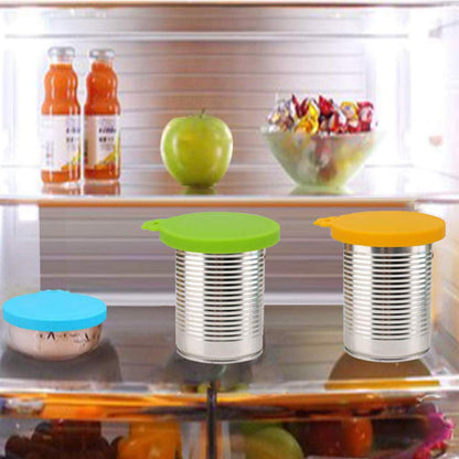 Food Can Covers/4 Pack/Universal BPA Free Silicone Dog Cat Food Can Lids for Dog and Cat Food/Fits
