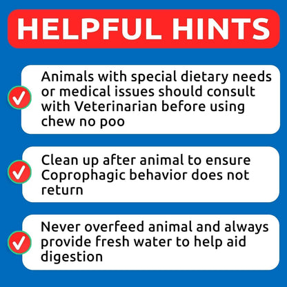 No Poo Chews for Dogs - Coprophagia & Stool Eating Deterrent with Probiotics, Digestive Enzymes &