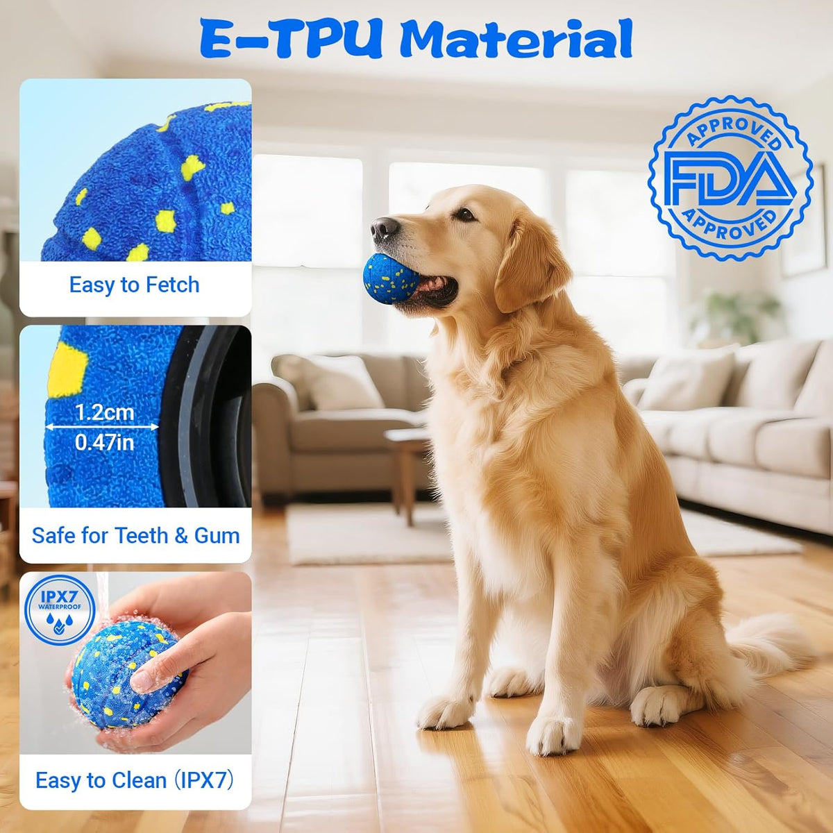 Smart Dog Ball Interactive Dog Toy with Remote Control,Automatic Moving,Bouncing and Rotating 3