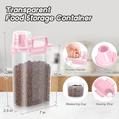 Dog Food Storage Container, Upgraded Large Nozzle BPA-free, 8-12 LBS Plastic Pet Food Storage