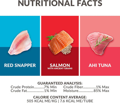 Simply Puree Variety Tub for Cats | 48 Individual Servings of All-Natural, High-Protein Puree