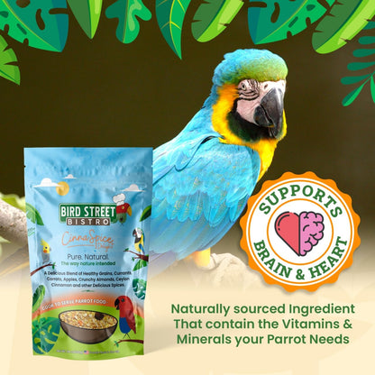 Parrot Food - Parakeet & Cockatiel Food - Cooks in 3-15 min w/Natural & Organic Grains, Legumes