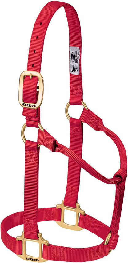 Weaver Equine Nylon Horse Halter, Triple-Ply Cheek Design, Original Non Adjustable Halters for