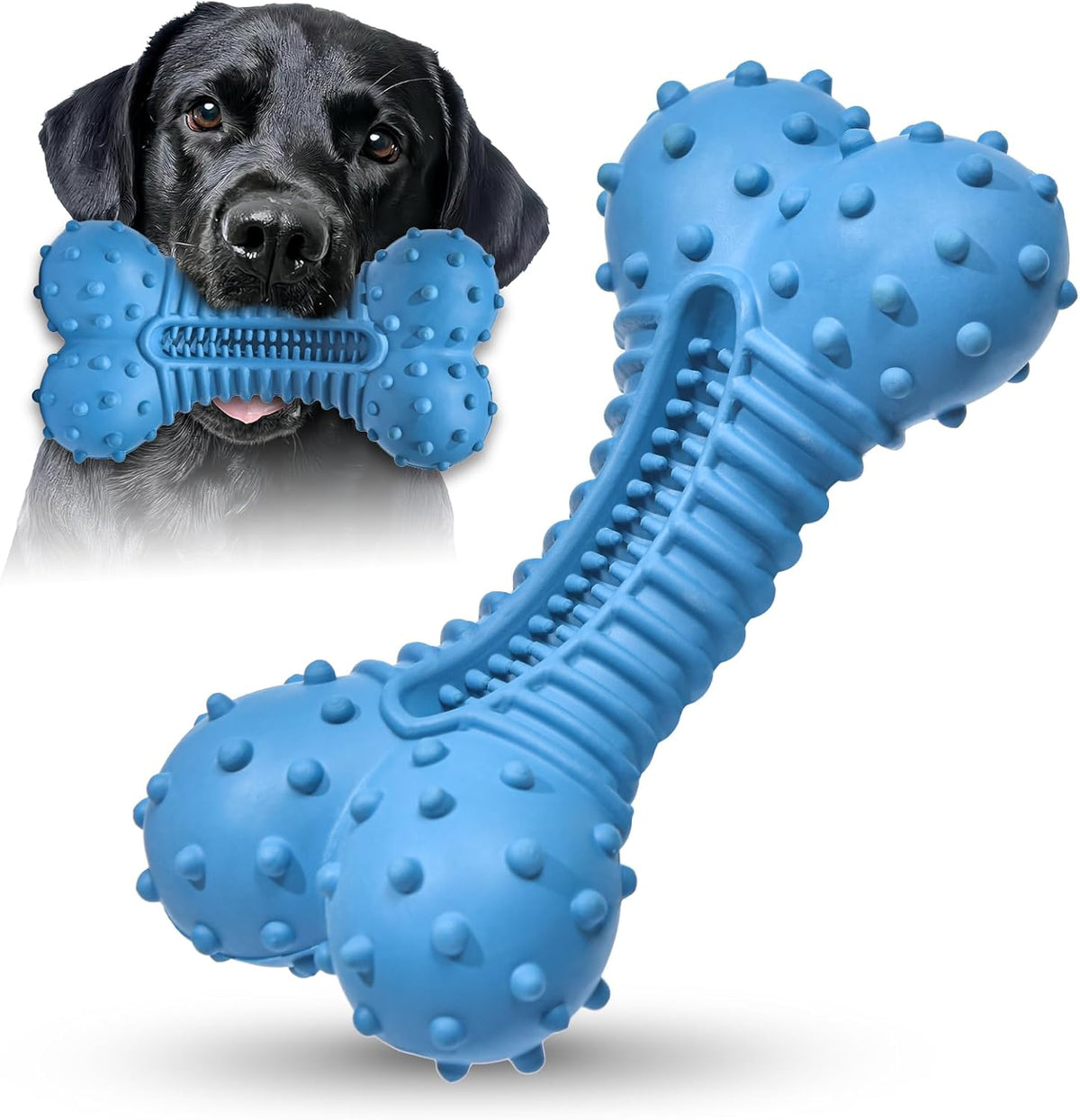 Dog Toys for Aggressive Chewers, Chew Toys for Medium Large Dogs, Durable Natural Rubber Toys with