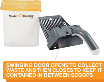 Neater Pet Brands Neater Scooper XL Cat Litter Scoop, 15 Refill Bags – Extra-Large Capacity