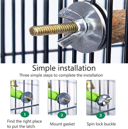 Hamiledy Bird Grinding Perch for Parrots Sand Bird Perches Claw Trim Cage Perches for Parakeets