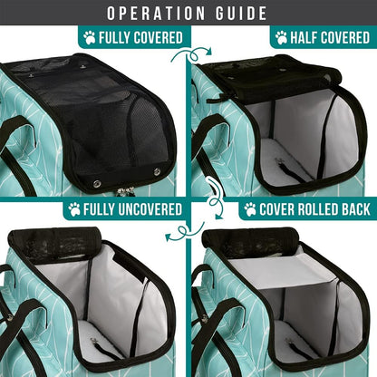 PetAmi Small Dog Purse Carrier, Soft-Sided Pet Carrier Bag with Pockets, Portable Puppy Cat Travel