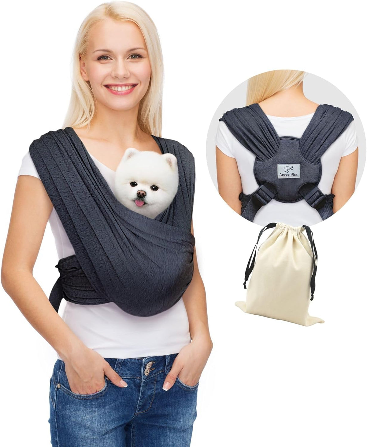 Dog Carriers for Small Dogs, Front Facing Cat Carrier, Hands Free Dog Carrier, Size Adjustable Pet