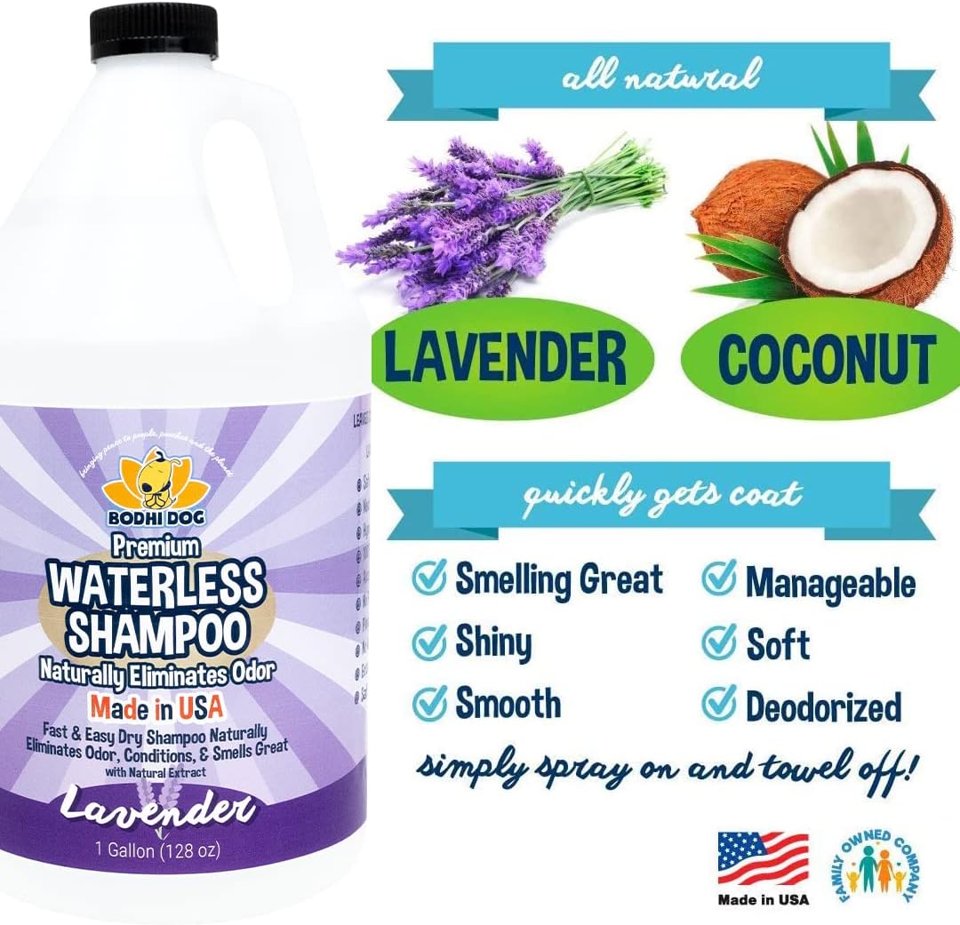Bodhi Dog Waterless Shampoo - Natural Dry Shampoo for Dogs & Cats - Neutralizes Pet Odor - No Rinse