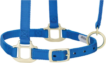 Weaver Equine Breakaway Horse Halter, Supple Leather Crown, Adjustable Chin & Throat Snap Halters