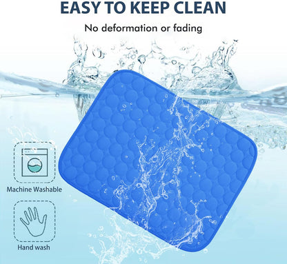 MICROCOSMOS Summer Cooling Mat & Sleeping Pad- Water Absorption Top, Easy Carry, EZ Clean