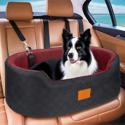 Dog Car Seat for Medium Dogs Up to 50 lbs, Pet Booster Seat for Cars SUVs and Trucks, Travel Dog