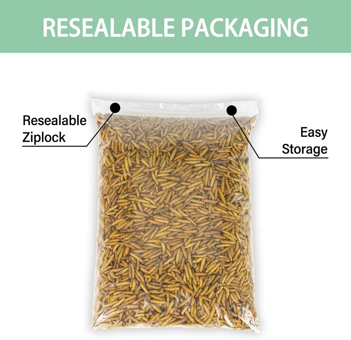 5.5LB Dried Black Soldier Fly Larvae, More Calcium Than Dried Mealworms, High Protein Chicken Feed