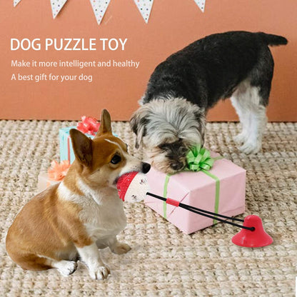 Dog Toys, Dog Chew Toys for Aggressive chewers,Rope with Suction Cup for Puppy Training Treats