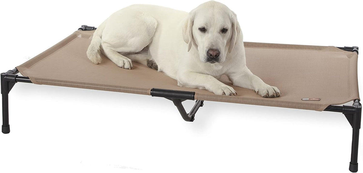K&H Pet Products Outdoor Elevated Dog Cot, Cooling Raised Bed with Waterproof Breathable Mesh for