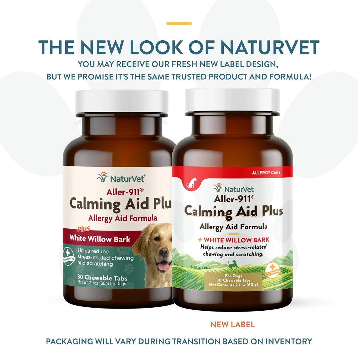 NaturVet Aller-911 Calming Aid & Allergy Aid Dog Supplement – Helps Reduce Stress, Minimize