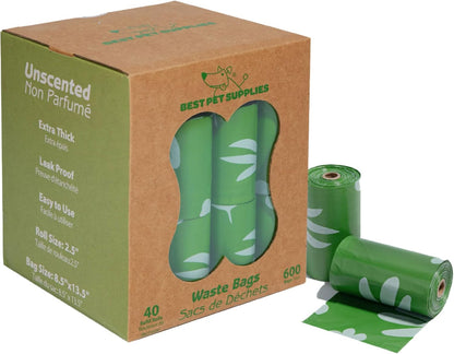 Best Pet Supplies Poop Bags for Dogs, 50% Post-Consumer Recycled Content dog waste bags on rolls