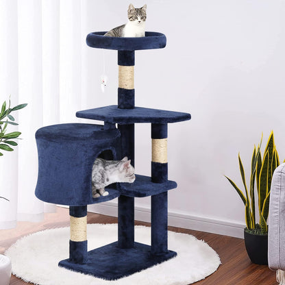 BestPet Cat Tree 36 inch Tall Scratching Toy Activity Centre Cat Tower Cat Condo Multi-Level