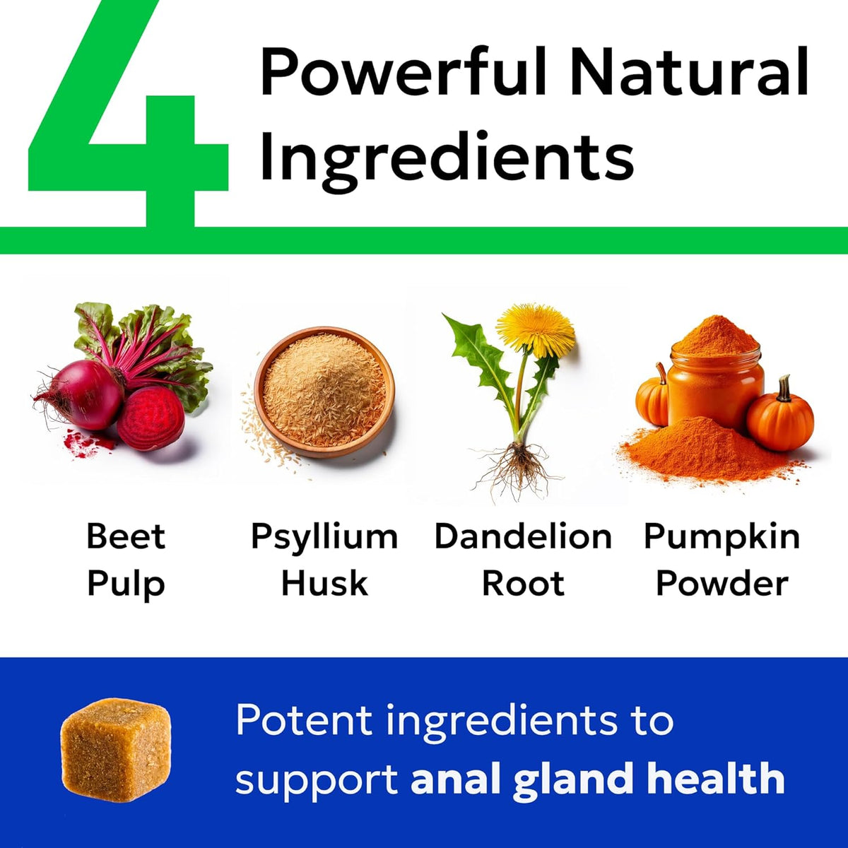 BARK&Spark Dog Anal Gland Treatment Chews - AnalGland Support Supplement - Stop Scoot & Reduce Odor