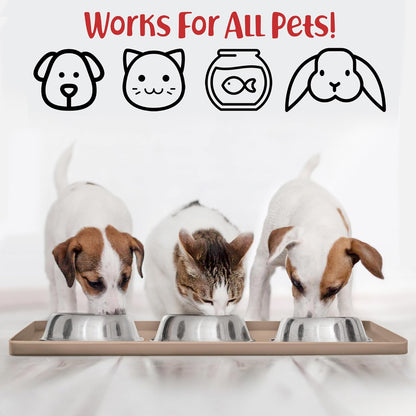DogBuddy Dog Food Mat – Waterproof Dog Bowl Mat for Food and Water, Silicone Pet Feeding Mats for