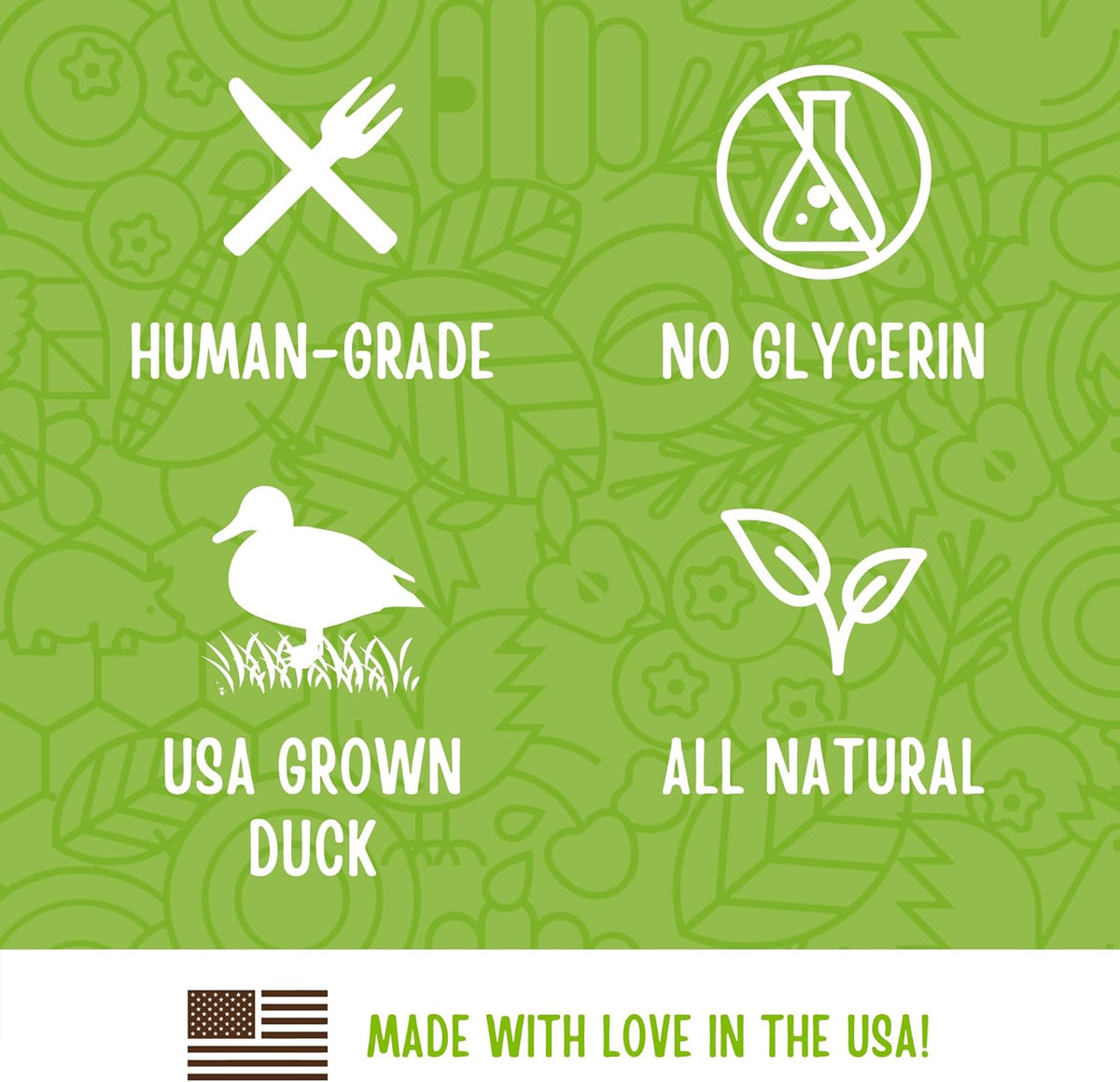 Full Moon All Natural Human Grade Dog Treats, Essential Duck Savory Sticks 22.0 oz
