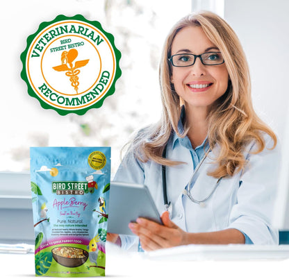 Parrot Food - Parakeet & Cockatiel Food - Cooks in 3-15 min with Natural & Organic Grains, Legumes