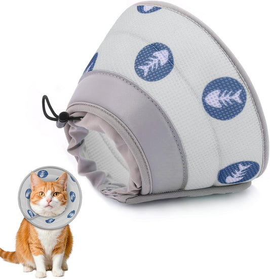 Cat Cone Collar Soft to Stop Licking After Surgery Cat Recovery Collar for Small Large Cats