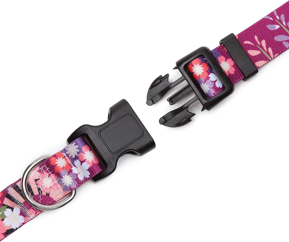 Mercano Adjustable Dog Collar - Special Design Patterns, Soft Nylon Comfortable Durable Pet Collar