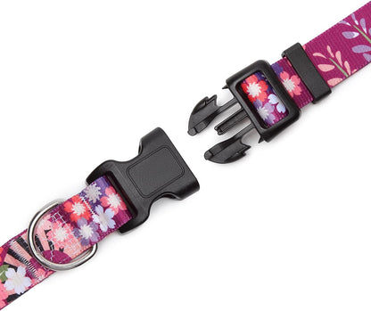Mercano Adjustable Dog Collar - Special Design Patterns, Soft Nylon Comfortable Durable Pet Collar