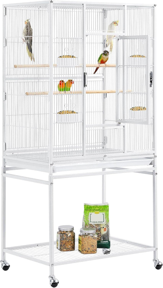 Yaheetech 54" Large Flight Bird Cage for Parrots Macaw Cockatiels Sun Parakeets Lovebird Green