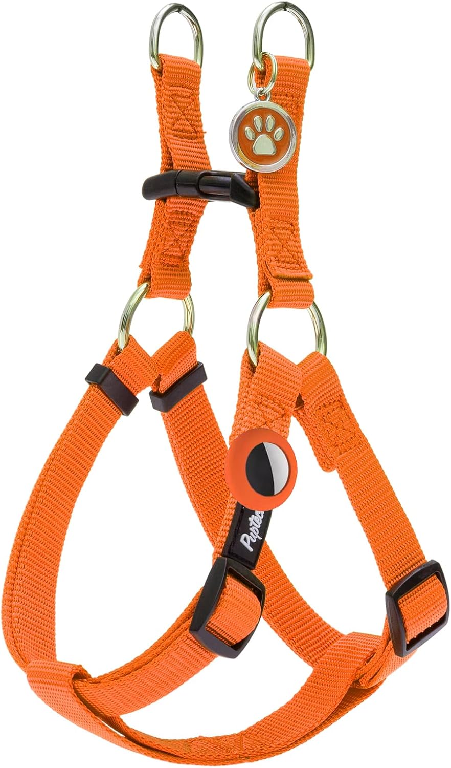 PUPTECK No Pull Dog Harness Soft Adjustable Basic Nylon Step in Puppy Vest Outdoor Walking with ID