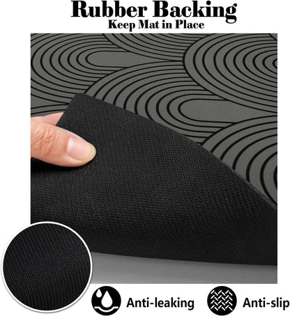 Dog Food Mats for Floors Absorbent, Pet Cat Food Mat - Quick Dry Dog Bowl Mats for Food and Water